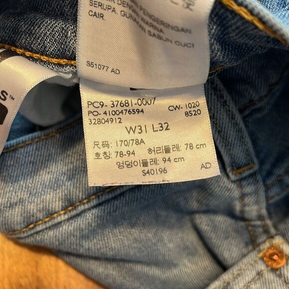 Levi's Blue Straight Jeans Classic Style - Picture 4 of 8